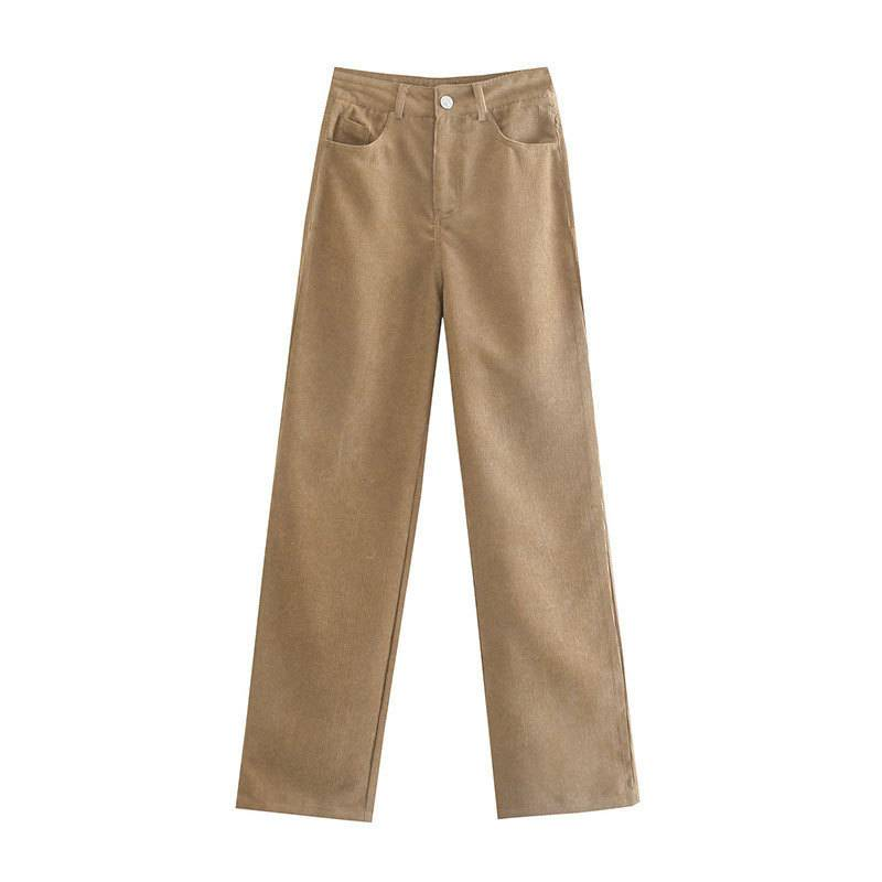 Damenbekleidung Neue weiße, lockere Jeans für Frauen, schlanker und kaschierender, birnenförmiger Körper, alles passend zu weiten, geraden Hosen_voghion.com