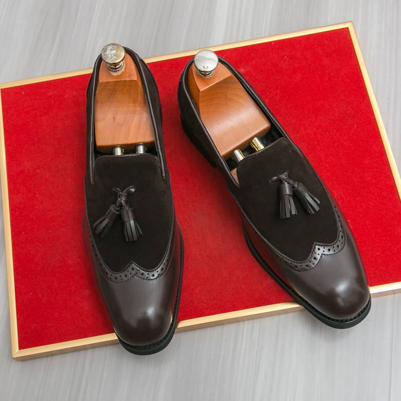 Shoes For Men Loafers Men Business British Wedding Social Leather Shoes Men’s Dress Shoes Leather Shoes Male_voghion.com