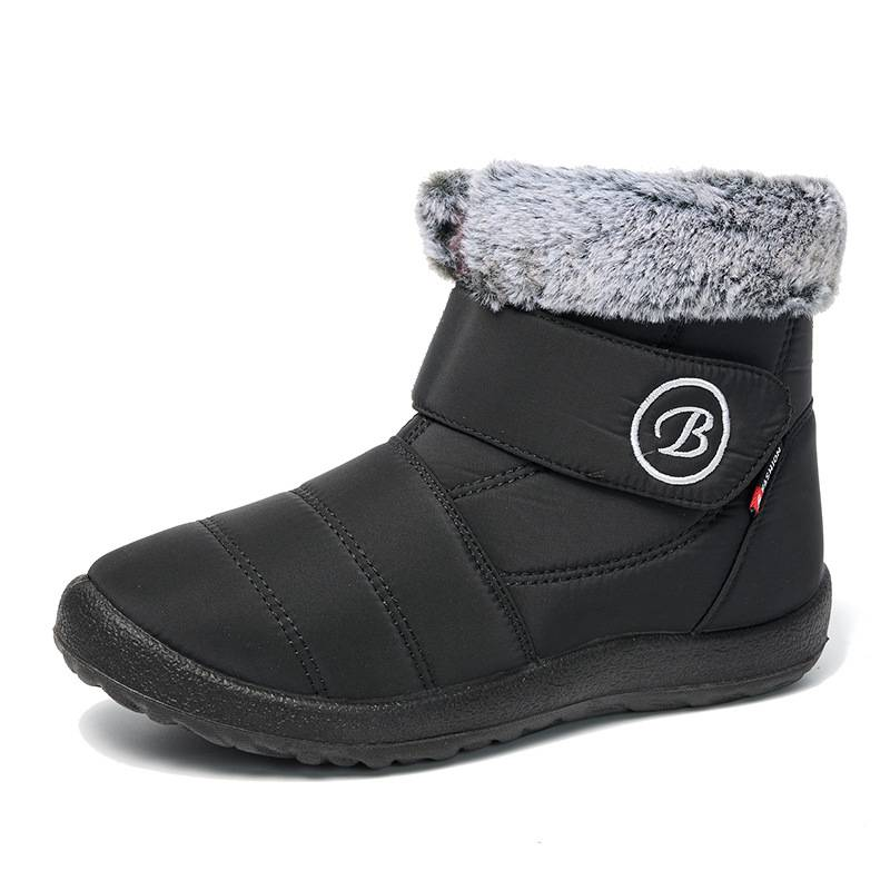Nuove scarpe alte in cotone per donna, stivali da neve caldi e in pile, scarpe da mamma 2025_voghion.com