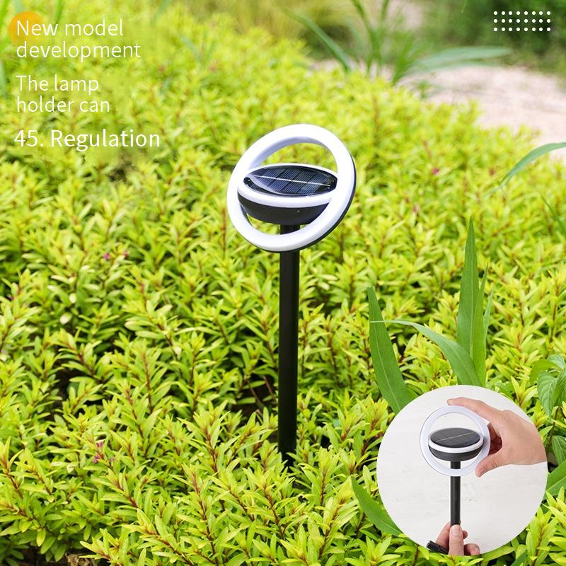 Solarbetriebene Gartenleuchten für den Außenbereich, 12 rotierende LED-Rasenleuchten für Hof, Weg, Terrassendekoration, wasserdichte Landschaftsbeleuchtung_voghion.com