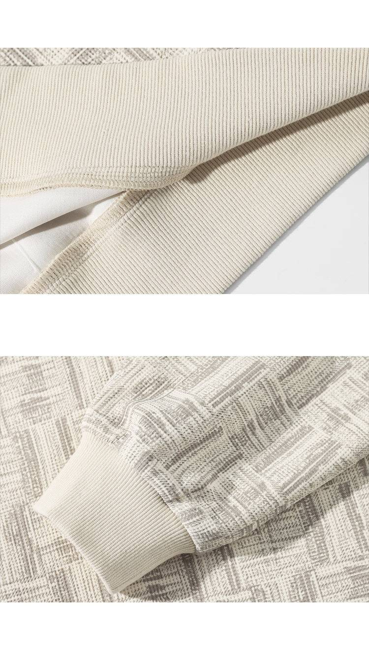 Herrenbekleidung Cleanfit Full Print Herren Cleanfit Bedrucktes Pullover-Sweatshirt, Vintage, lockere Passform, lässiges Rundhals-Langarm-Oberteil mit Allover-Design_voghion.com