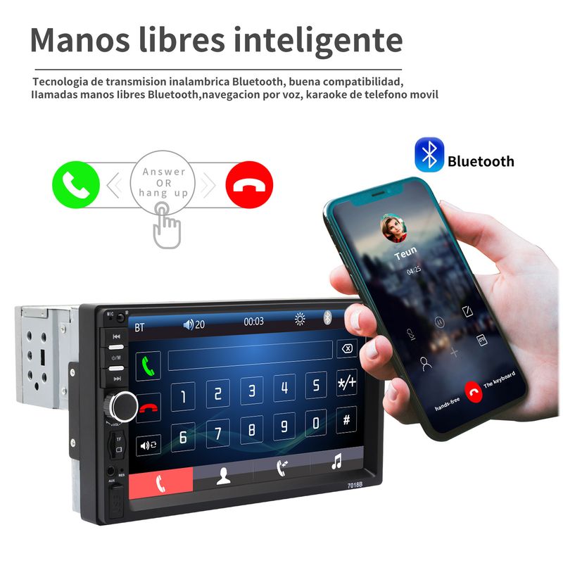7018 enkele dock auto MP5-speler auto Bluetooth MP4 MP5 alles-in-één machine achteruitrij-auto-afbeelding_voghion.com