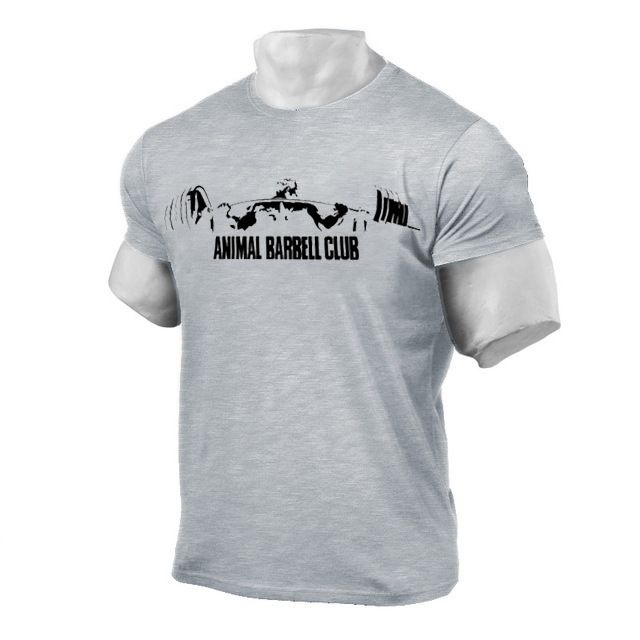 Unbeatable Quality Autumn Men's Bodybuilding Sports Casual Short Sleeved T-shirt Printed Fitness Clothing Training Clothes_voghion.com