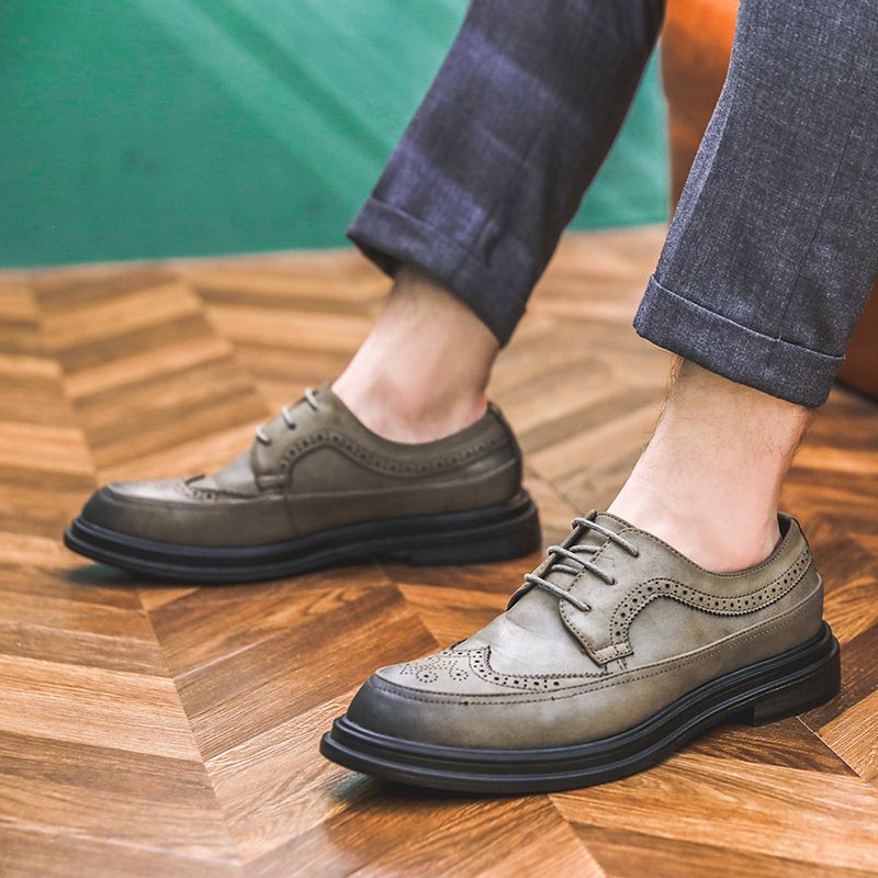 Nuove scarpe da uomo in pelle a punta, stile casual coreano, stile business formale, stile britannico, primavera estate_voghion.com