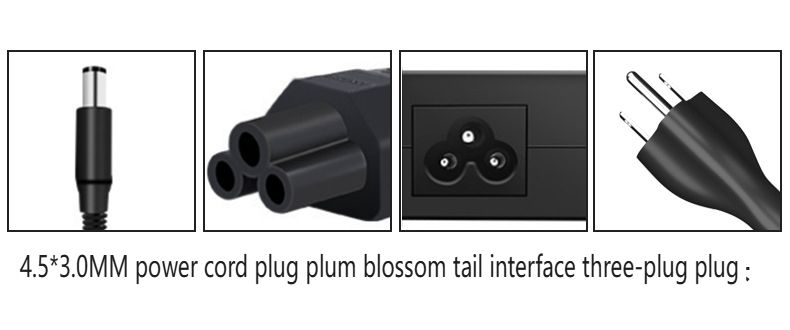 90W Power Adapter Suitable For Dell Laptops 19.5V 4.62A Charger With 4.5x3.0mm , Compatible With Dell Latitude 5000/7000 Series_voghion.com