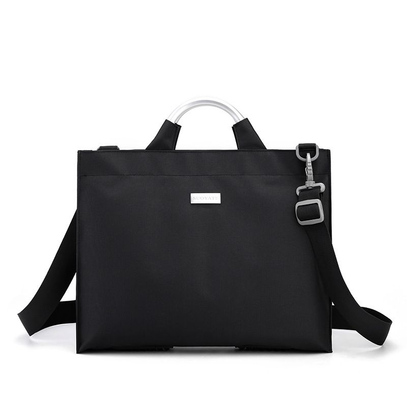 Vertikale Handtasche für Herren, Business Casual, Oxford-Stoff, Aktentasche, Nylon-Canvas, einzelne Schulter, Umhängetasche für Herren_voghion.com