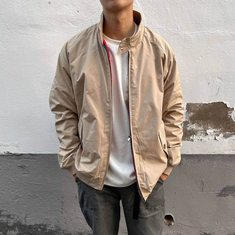 Americká štýlová bunda Harrington G9, nové ležérne pracovné oblečenie na jar a jeseň 2025, motocykel so stojacím golierom_voghion.com