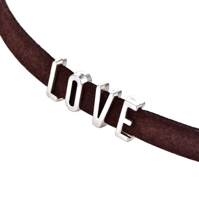 Vendita calda Collana in velluto da donna, collana retrò con lettere, nera, marrone, incisa con le parole "fai da te", "Amore e speranza", "Strega"_voghion.com