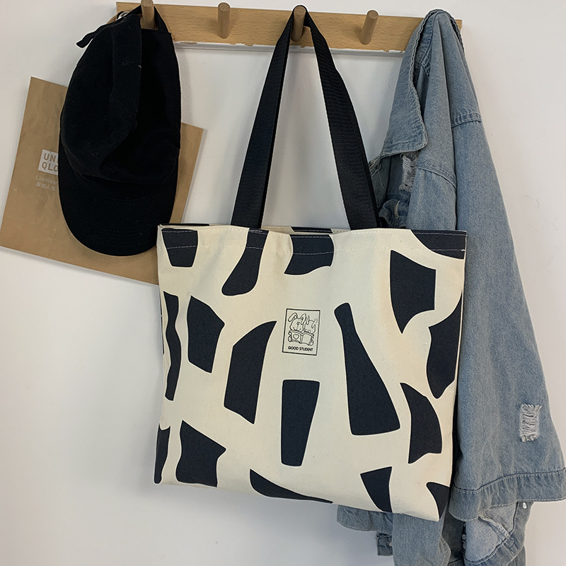 Tela da donna monospalla per lezione, outfit da studentessa universitaria, stile coreano Instagram con cerniera, design artistico,_voghion.com