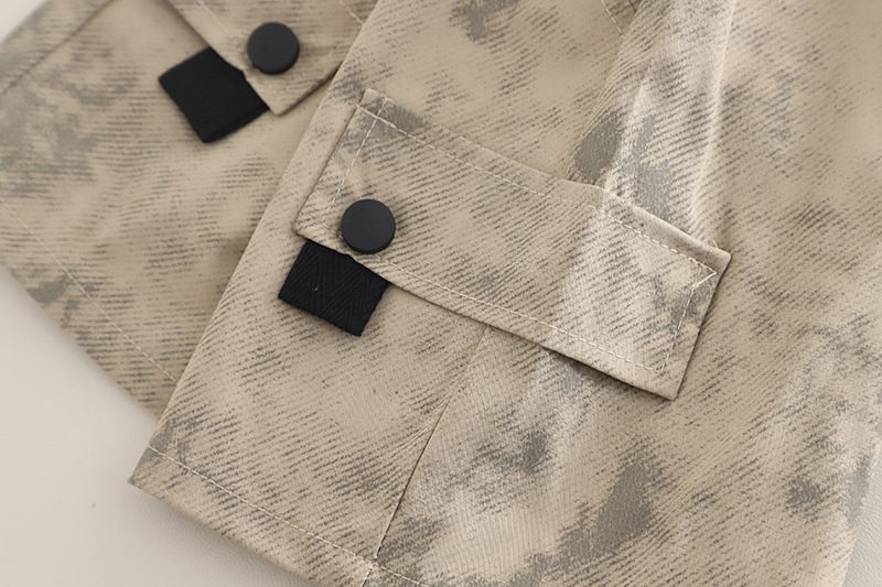 Abbigliamento per neonati maschi, maglietta sottile tie-dye estiva, completo in due pezzi_voghion.com