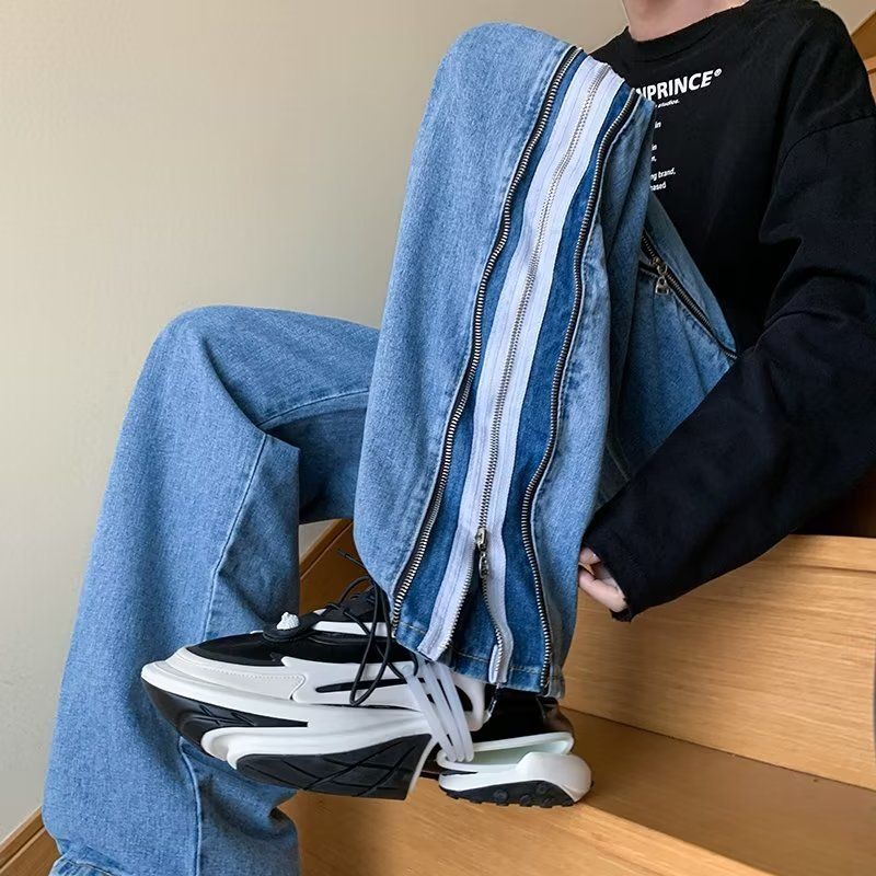 Bitte beachten Sie die Größentabelle! Please refer to the size chart in the picture American hip-hop pants ins trendy brand high street Vibe_voghion.com