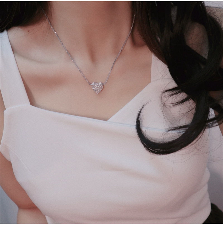 New Fashion VENUS Sier Starry Irregular Love Necklace Clavicle Chain Pendant for Women Wedding Party Gift_voghion.com