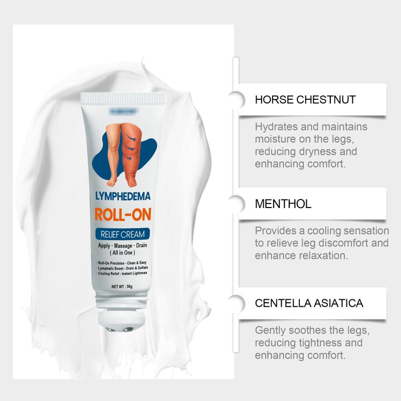 Gentle For Leg Skin Comfortable External Use Roller Massage Daily Care Cream_voghion.com