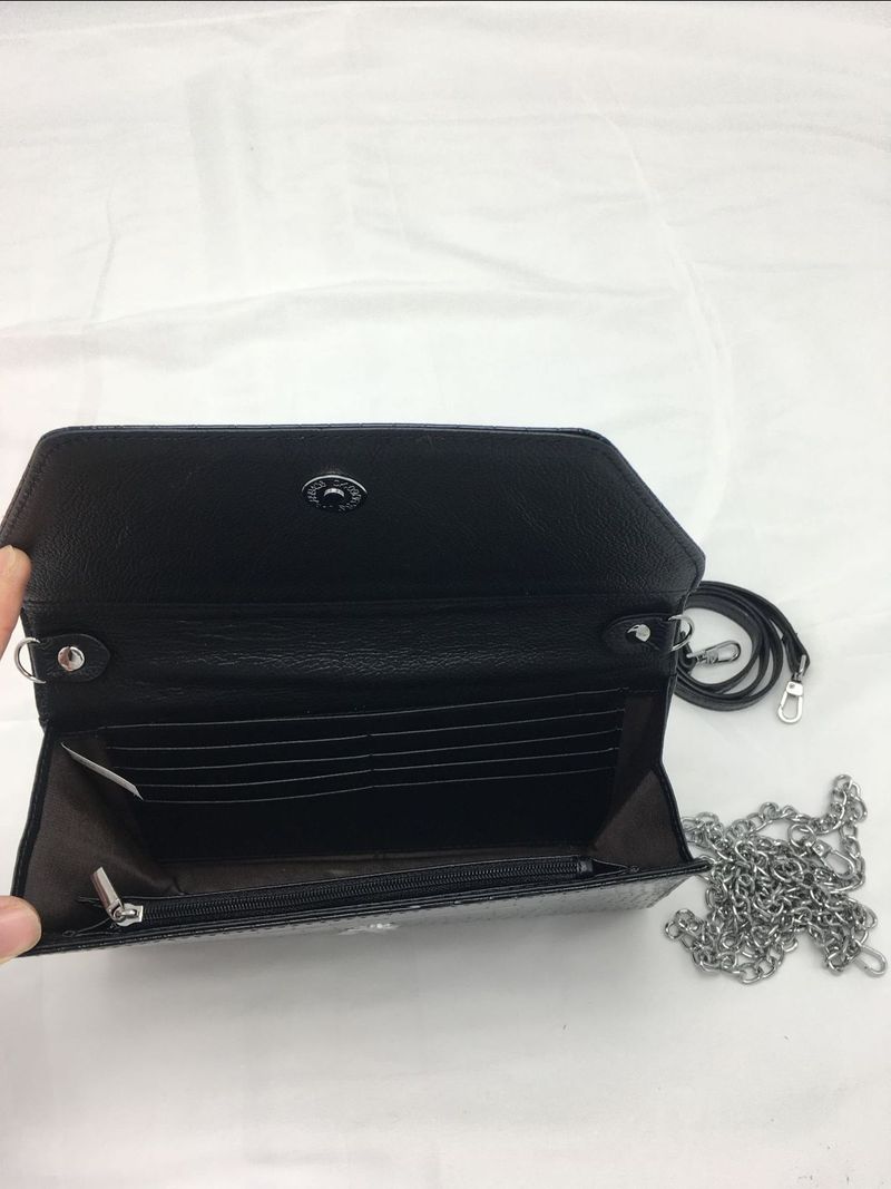 2025 New Crocodile Pattern Genuine Leather Clutch Fashion Versatile Envelope Bag Large Capacity Women's Cowhide Handbag_voghion.com