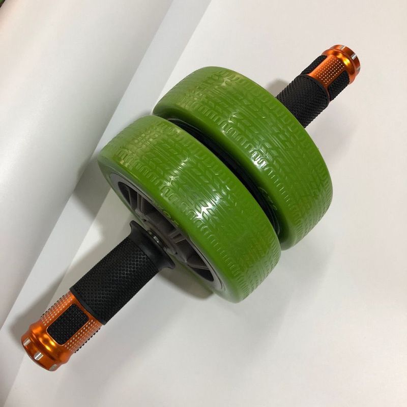 Equipamento masculino de roda dupla com rolamento saudável, treinador de músculos abdominais em casa, exercício corporal para emagrecer a barriga_voghion.com