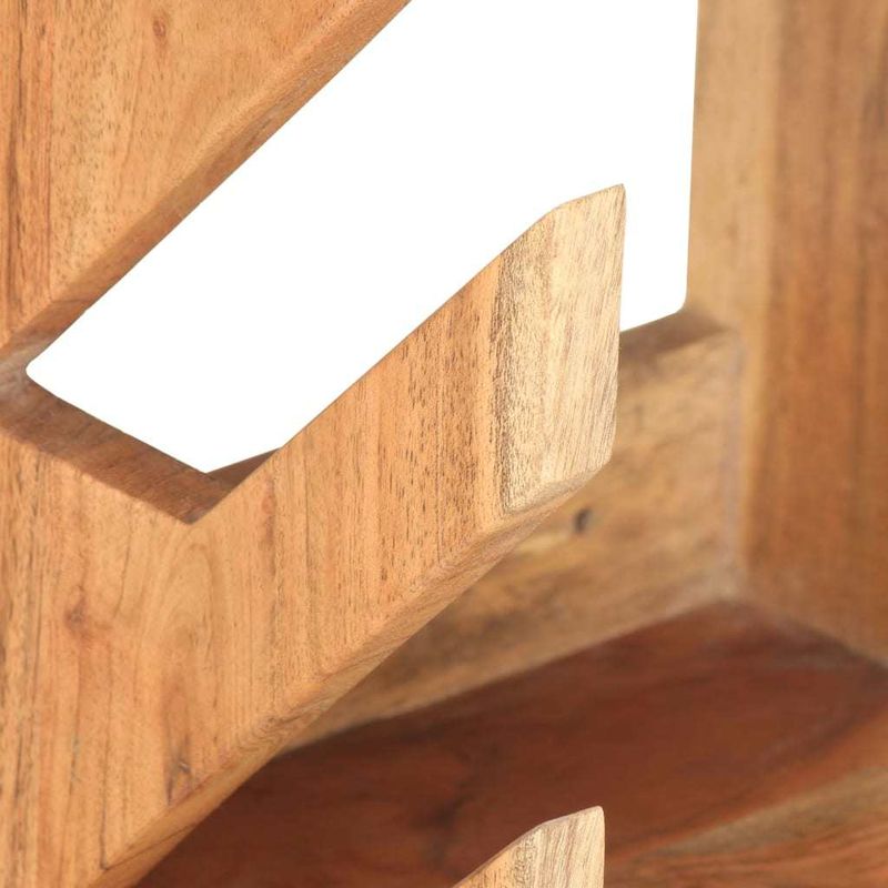 Wall Mounted Skateboard Holder 9.8"x7.9"x11.8" Solid Acacia Wood_voghion.com