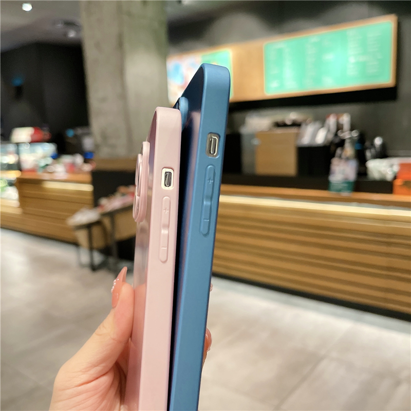 Für iPhone 14 Pro Max Luxus Dazzling CD Linien Quadrat Silikon Rahmen Telefon Fall Für iPhone 11 12 13 14Plus objektiv Schutzhülle_voghion.com
