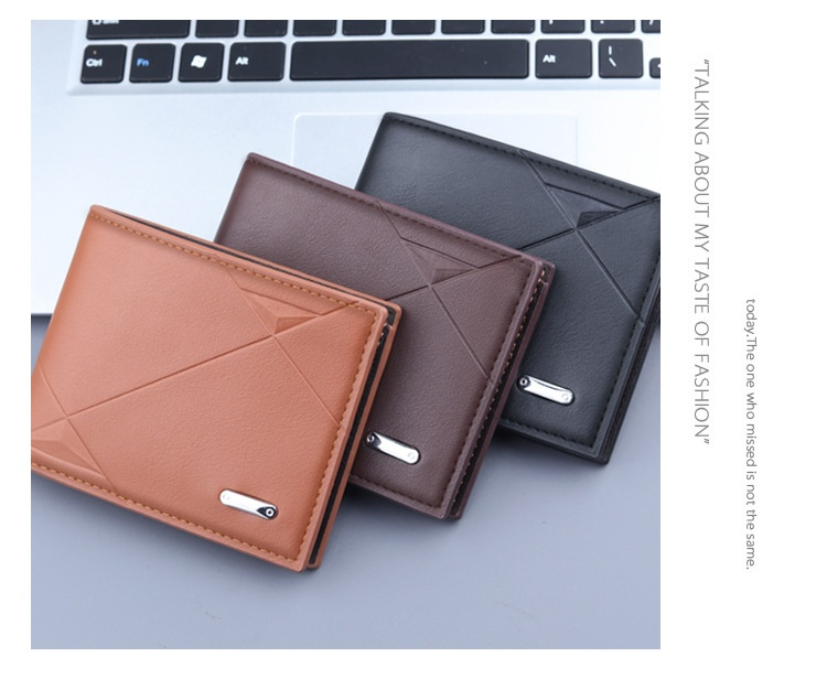 Cartera corta, cartera para tarjetas, cartera todo en uno para hombre, cartera para hombre, clip corto plegable, gran capacidad para hombre, nuevos modelos_voghion.com