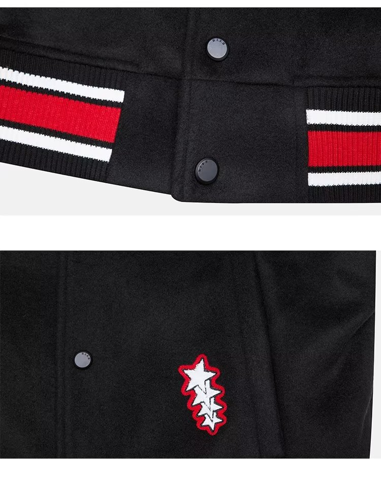 Herrenbekleidung: Vintage-Baseballuniformen für Männer und Frauen, kombiniert mit einem High-Street-Design und einer Nischen-Instagram-Modejacke_voghion.com