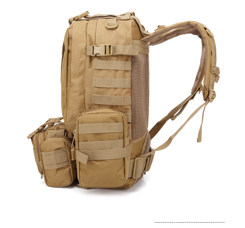 Mochila masculina camuflada para viagem, mochila tática de grande capacidade_voghion.com