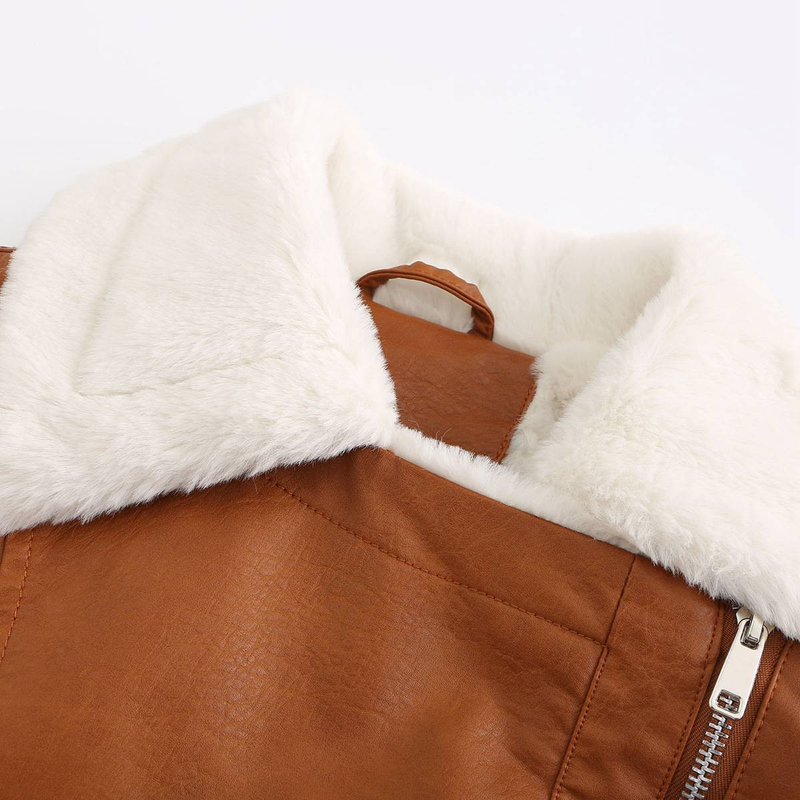 Neue langärmelige warme Reversjacke aus Wildleder für Damen im europäischen und n Pendler-Freizeitstil_voghion.com