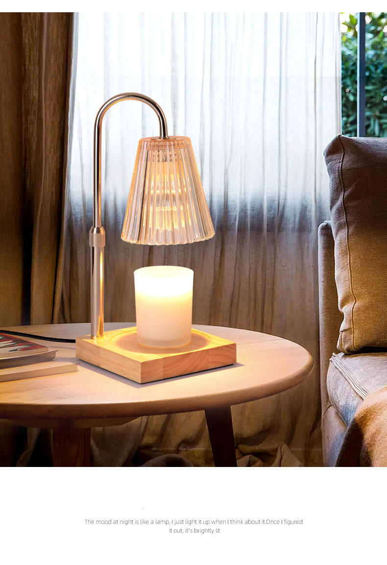 Mājas mēbeles Kūstoša vaska lampa Laika regulēšana Silta Ziemeļvalstu kūstoša sveču lampa Pacelšanas smaržu izplešanās tīkls Slavenību retro dekorācija Guļamistabas naktslampiņa_voghion.com