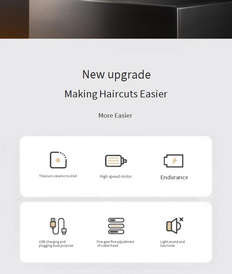 Haarschneider Oaks Haarschneider Elektrischer Haarschneider Home Rasieren Haare Erwachsene und Kinder schneiden ihre eigenen Haare_voghion.com