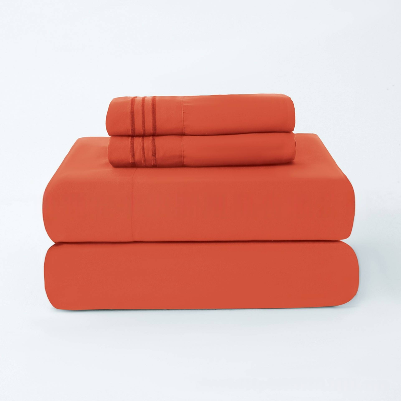 3/4PCs Polyester Bedding Set – Wrinkle-Resistant, Hypoallergenic, Soft & Breathable (Twin/Full/Queen/King, Multiple Colors & Patterns)_voghion.com