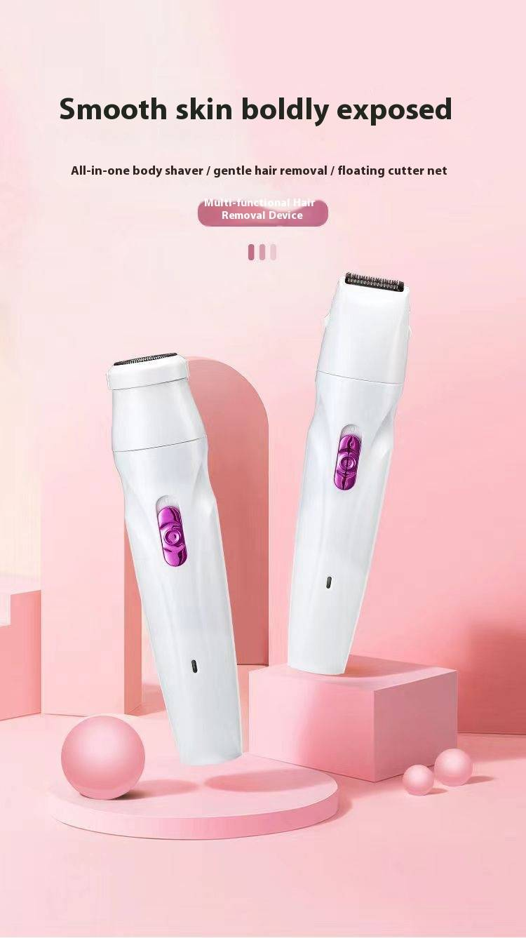 Tagliacapelli elettrico KOMANSI V-818A per donna - Rasoio ricaricabile USB indolore per bikini, ascelle, gambe e corpo intero, impermeabile e portatile_voghion.com