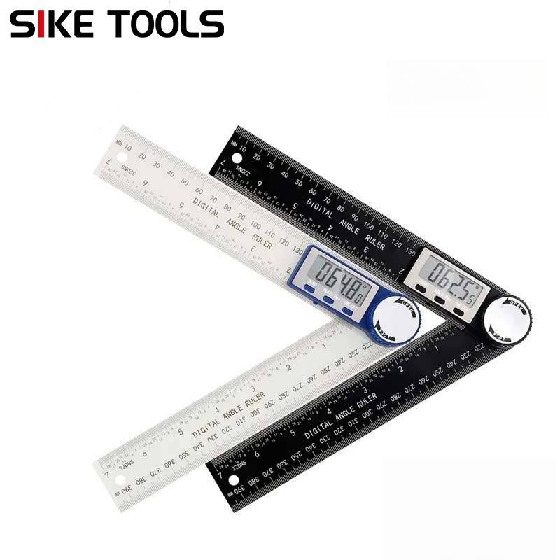 Digital Angle Finder Protractor - ABS Plastic Angle Ruler With LCD Display, 360° Measuring Tool For Woodworking, Carpentry, And DIY Projects_voghion.com