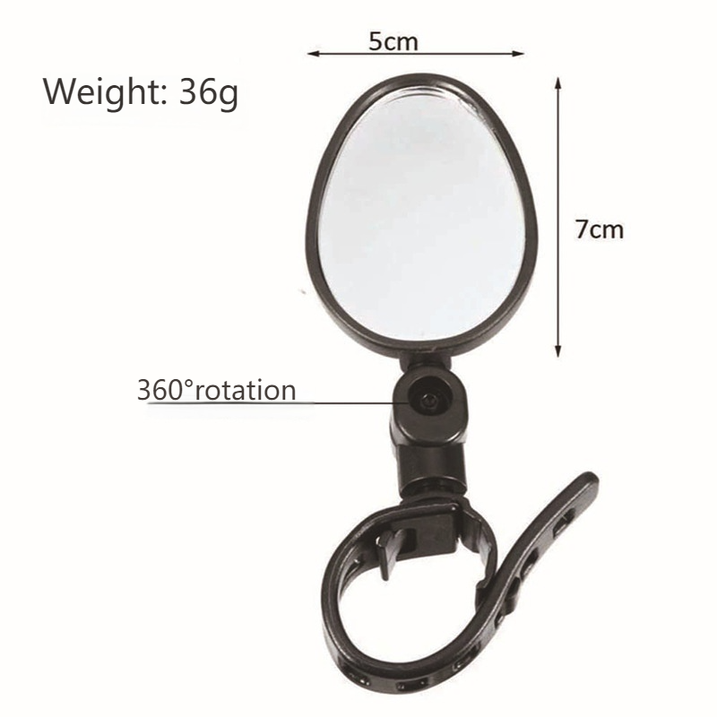 Specchietto retrovisore universale per bici, specchietto retrovisore per moto, accessorio pieghevole per ciclismo, riflessione HD grandangolare, struttura resistente in nylon e acrilico_voghion.com