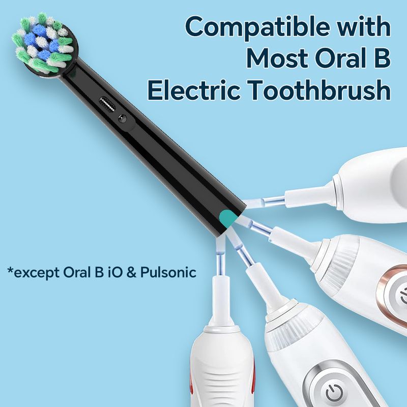 12 Pcs Compatible With Oral B Electric Toothbrush Replacement Brush Heads, Professional Toothbrush Head Refills For 1000 1500 2000 3000 5000 6000 7500_voghion.com