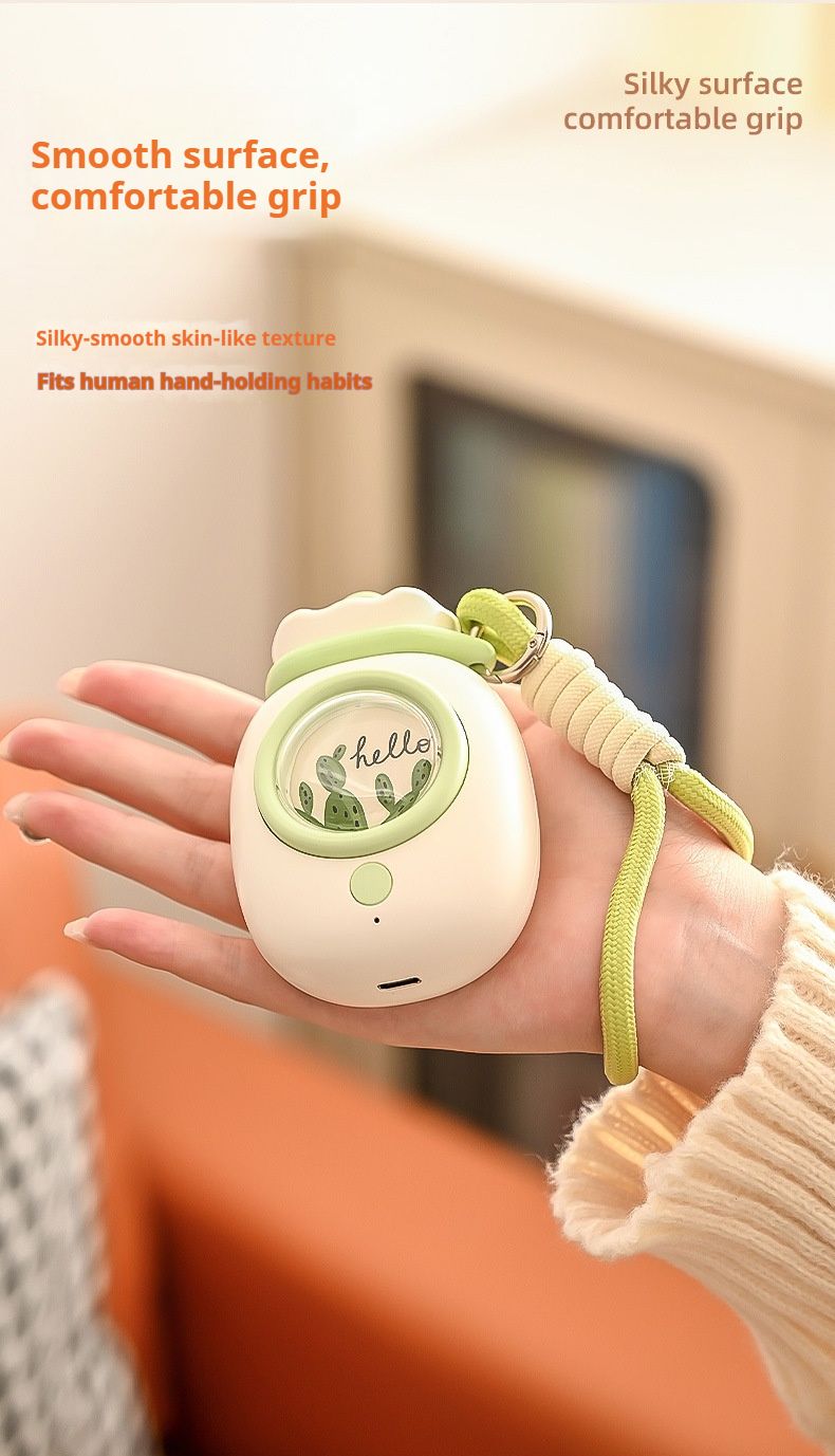 Scaldamani ricaricabile tramite USB a forma di cartone animato, cuscinetto riscaldante elettrico portatile da 2000 mAh con tempo di riscaldamento di 6 ore, morbido al tatto, rosa/blu/verde/bianco_voghion.com