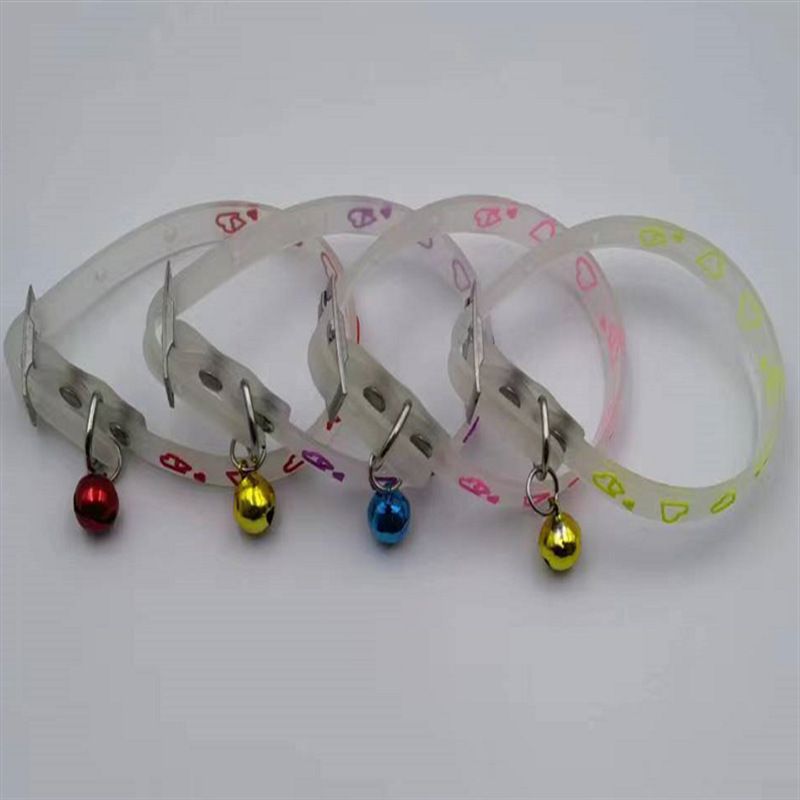 Collare per animali domestici in silicone luminoso per cani e gatti che assorbe la luce notturna_voghion.com