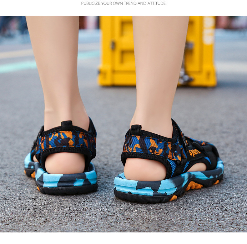 Sandali da bambino Mother&Kids, estivi, leggeri, morbidi, con suola protettiva, copripiedi, antiurto e anti-calcio, scarpe casual da spiaggia per bambini_voghion.com