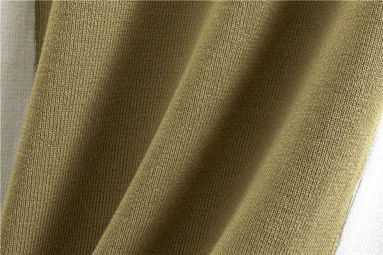 Abbigliamento da donna, maglione a righe, maniche corte, vestito aderente in maglia_voghion.com