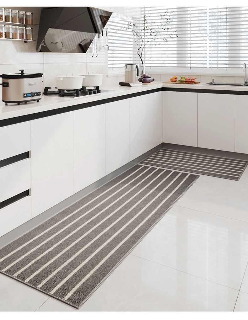 Tapis de sol de cuisine en velours pour la maison et le jardin, absorbant l'eau, antidérapant, résistant à l'huile et à l'essuyage, résistant à la saleté, paillasson_voghion.com