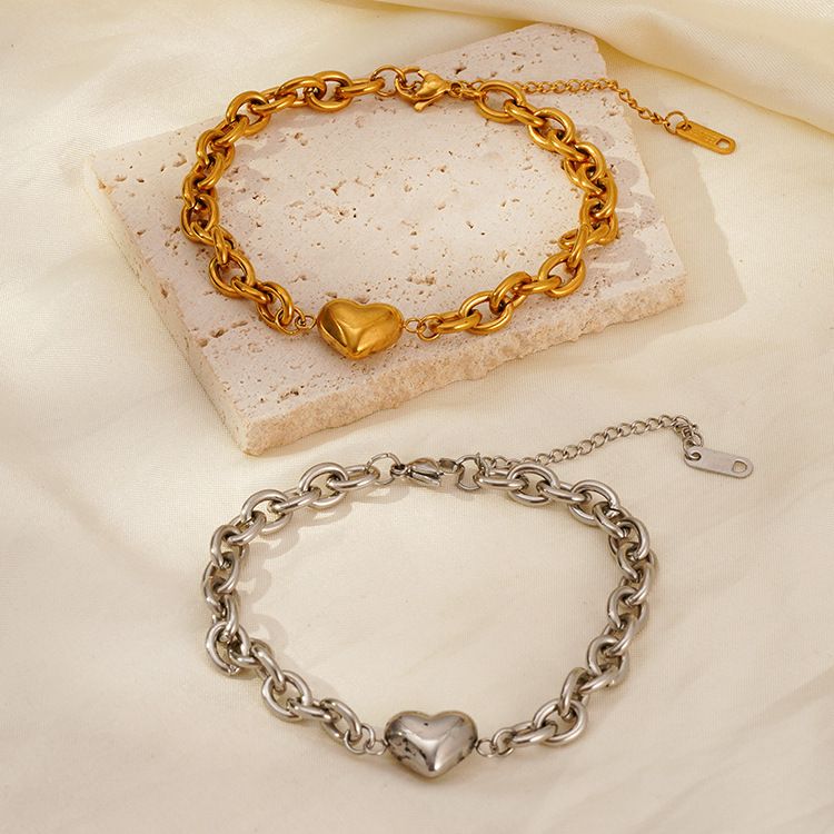 Nuovo braccialetto di perle a forma di cuore infinito, unico, alla moda e versatile, stile INS_voghion.com