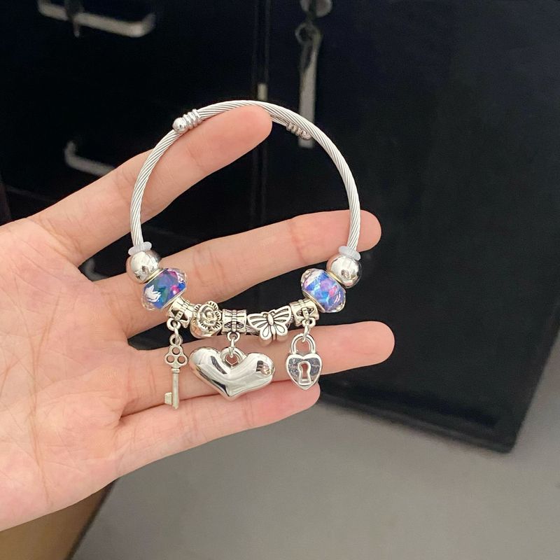Pan's Edelstahl Vielseitig Ins Perlen DIY Perlen Herz Armband Für Frauen Charme_voghion.com