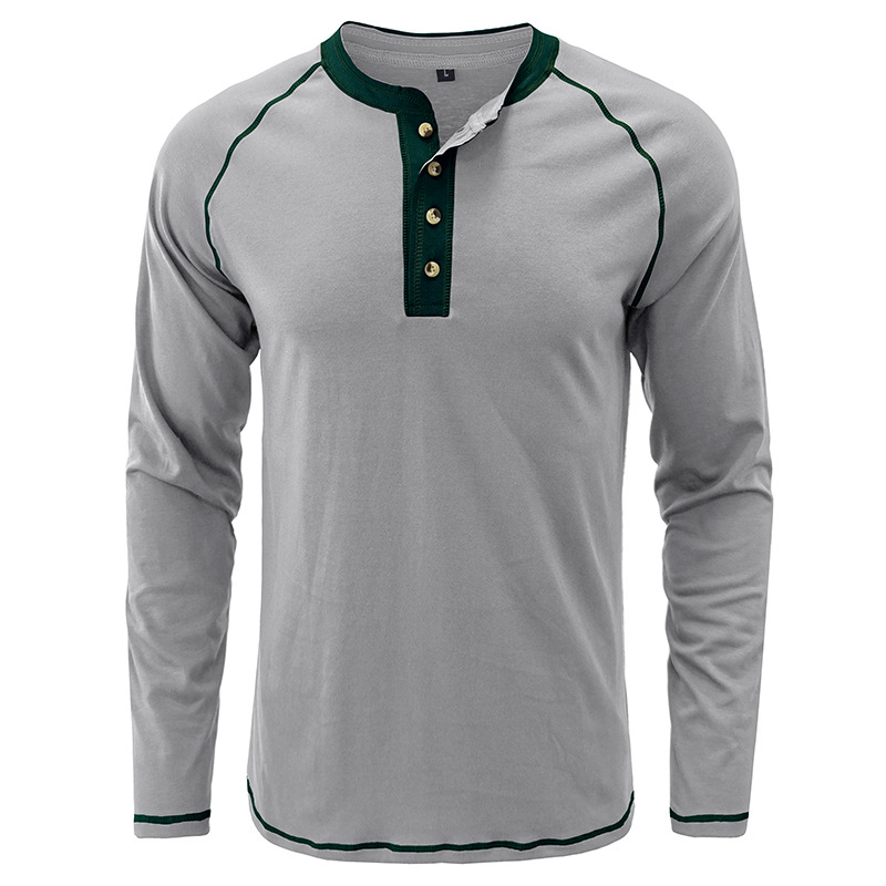 Autumn/Winter Henry Men's Long Sleeved T-shirt Outdoor Bottom Shirt Speed_voghion.com