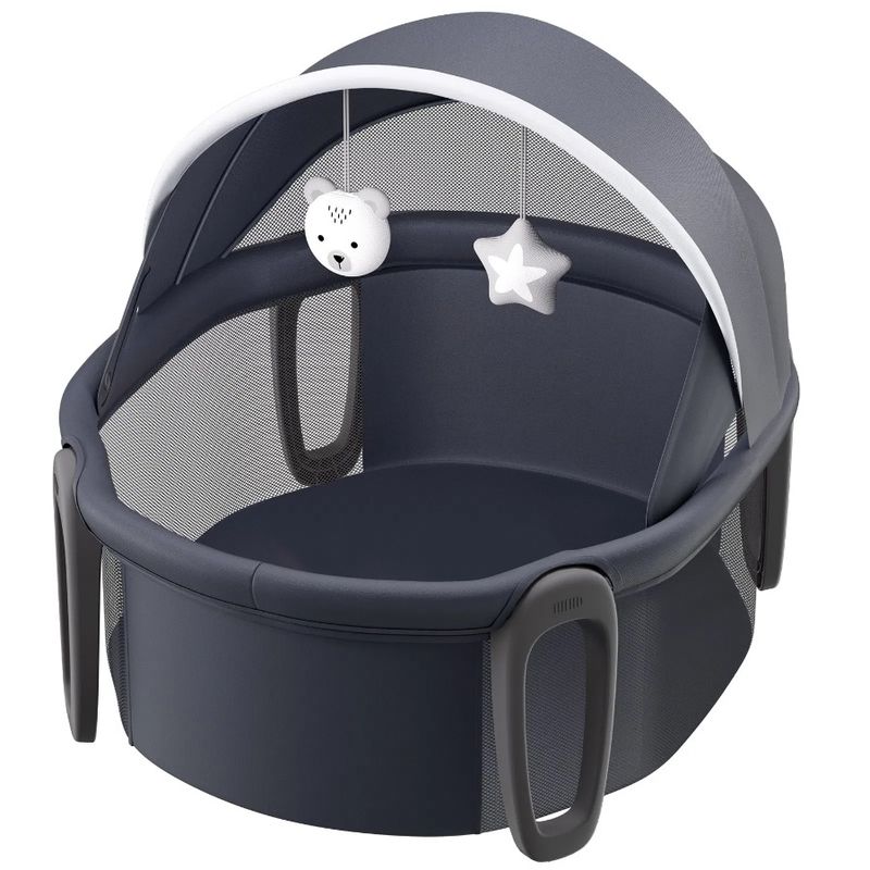 On-The-Go Bassinet Baby And Baby Toys Canopy With Folding Dome Portable_voghion.com