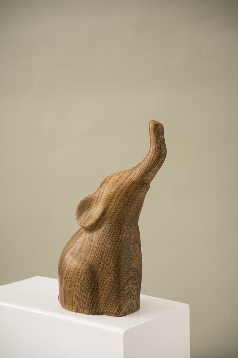 Nuovo ornamento astratto a forma di elefante, scultura di animali, decorazione per la casa, soggiorno, scrivania, mobile TV, artigianato in resina._voghion.com