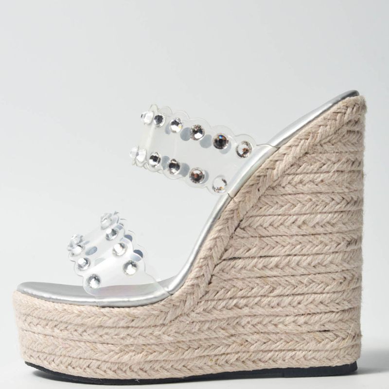 Sandali con tacco alto da donna, eleganti sandali con tacco alto in PVC, trasparenti, comodi, leggeri, con suola antiscivolo, alla moda._voghion.com