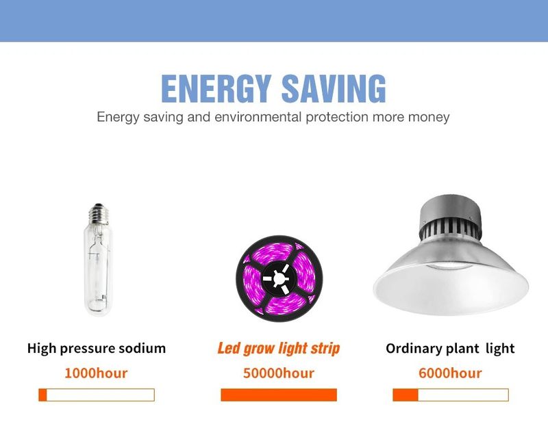 Striscia LED USB da 5 V per la coltivazione di piante a spettro completo, per piante da interno, verdure, piante grasse e fiori - Chip SMD 2835 flessibile_voghion.com