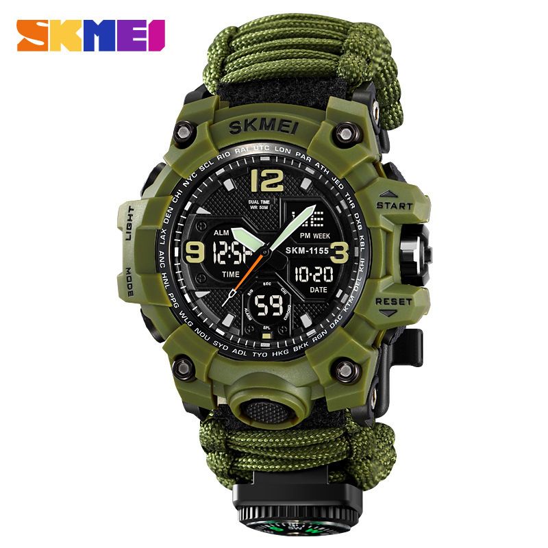 Shikemei Men's Waterproof Multifunctional Large Dual Display Electronic Outdoor Sports Watch For Men_voghion.com