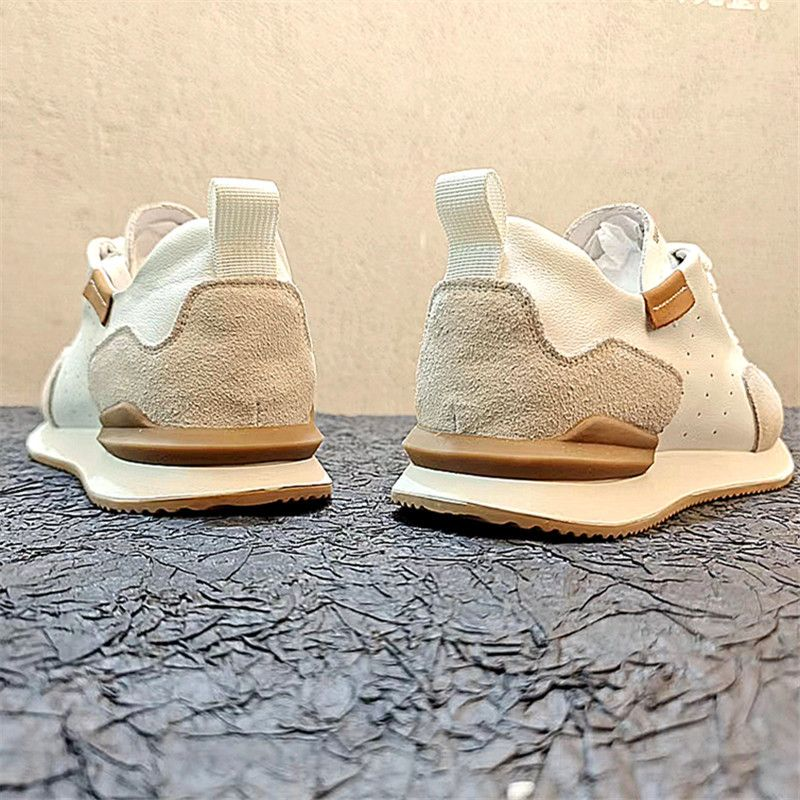 Schuhe 2022 Sommer Neue Leder Hohl Sport Casual Forrest Gump Herren Trendy All-Match Dickbesohlte Daddy_voghion.com