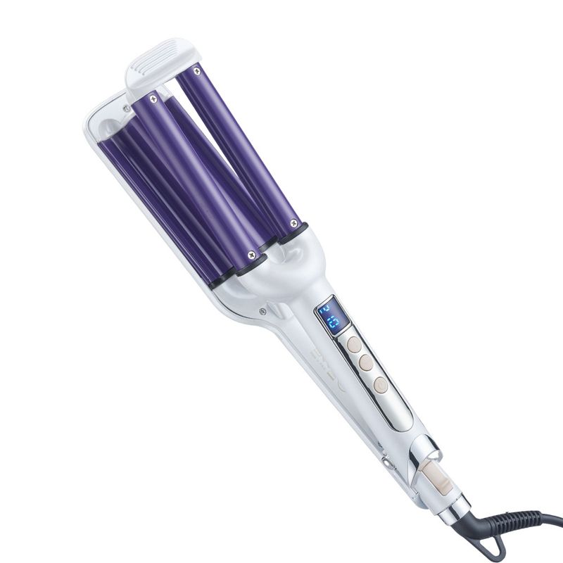 Ferro arricciacapelli elettrico a tre tubi con temperatura regolabile e certificazione CE per lo styling dei capelli_voghion.com