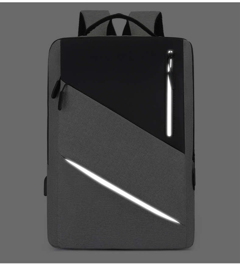 Zaino da uomo Borsa per computer da lavoro Borsa per studenti alla moda con ricarica USB Zaino da scuola_voghion.com