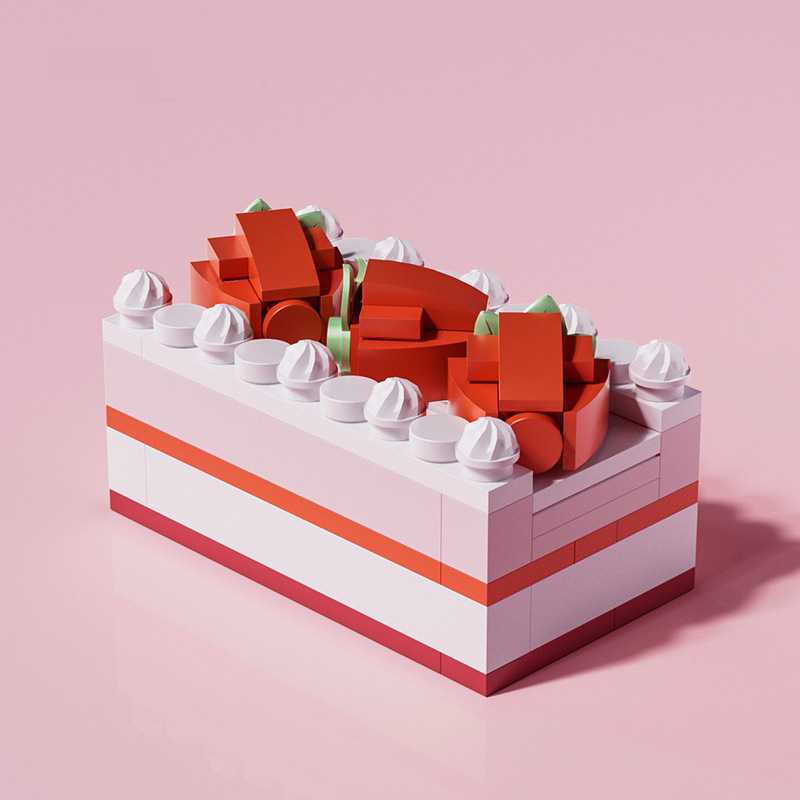Statybiniai blokai, suderinami su Lego kaladėlėmis, kelių formų, mėsos vazoninių rožių puokštė, nemirtingų gėlių augalų surinkimo žaislas dovana_voghion.com