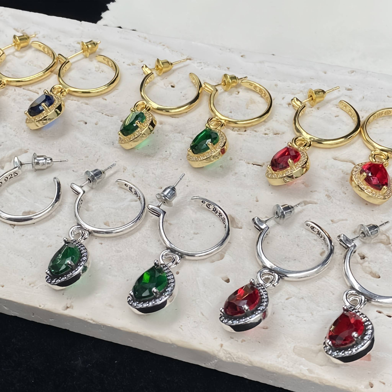 Neue leichte Luxus-Ringe mit Diamanten in Tropfenform in Rubinform, heiß verkaufte Modeaccessoires für Damen_voghion.com